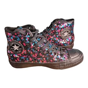 Ladies size 7 Sparkly Converse